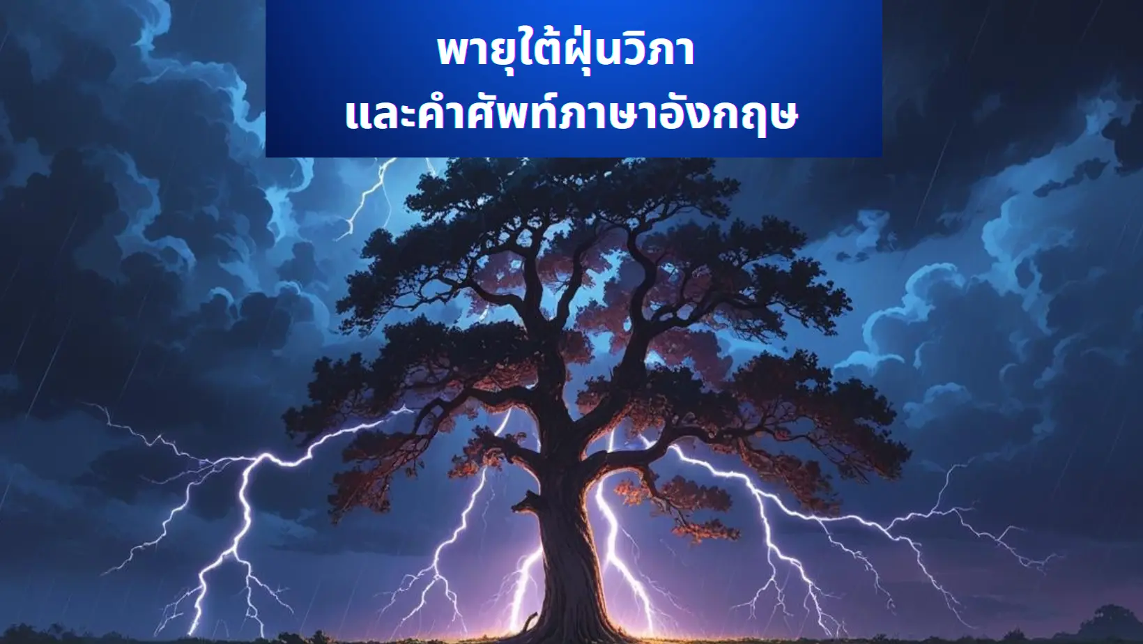 พายุไต้ฝุ่น ภาษาอังกฤษ