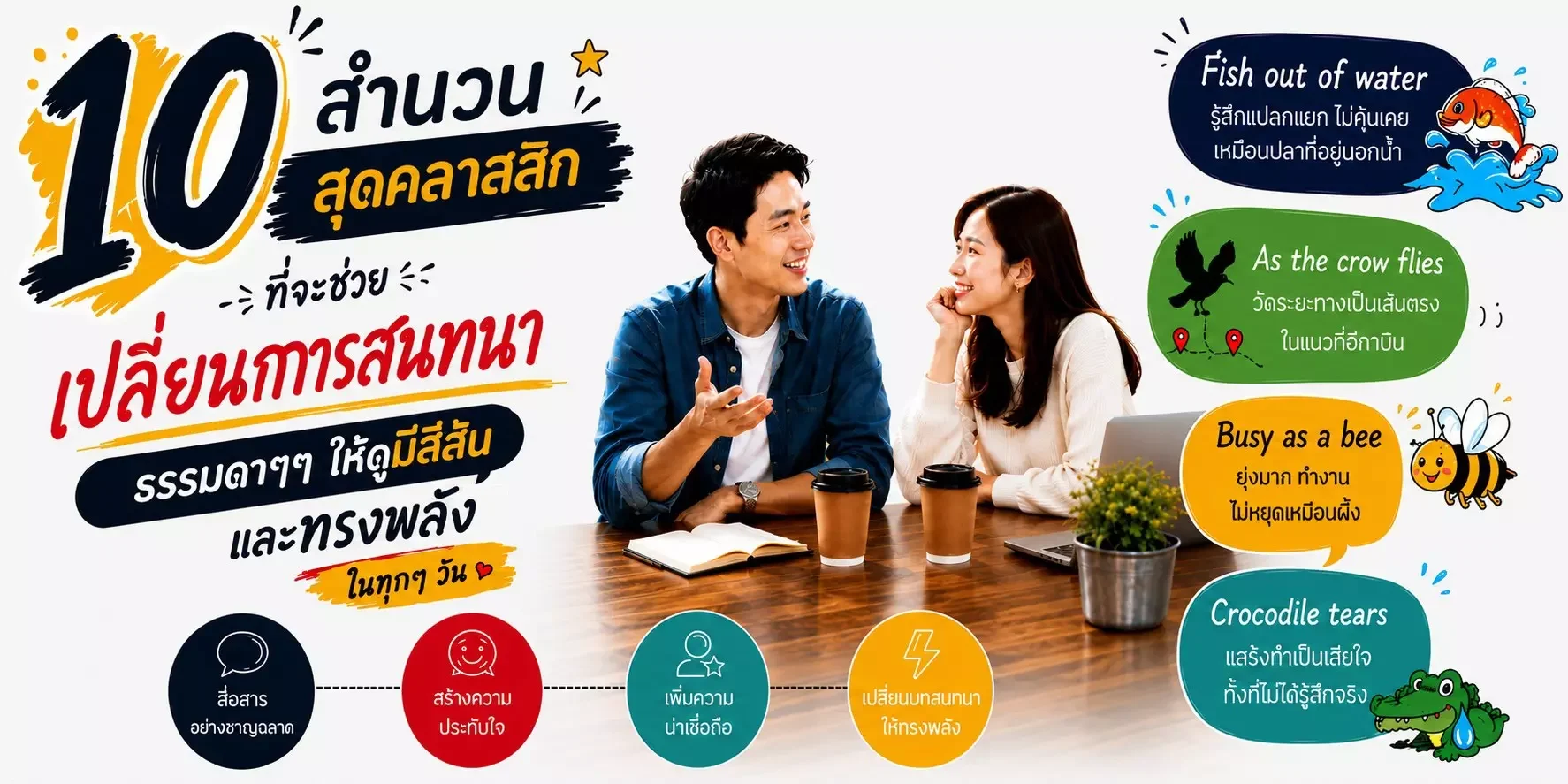 10 สำนวนภาษาอังกฤษสุดคลาสสิกที่ต้องรู้