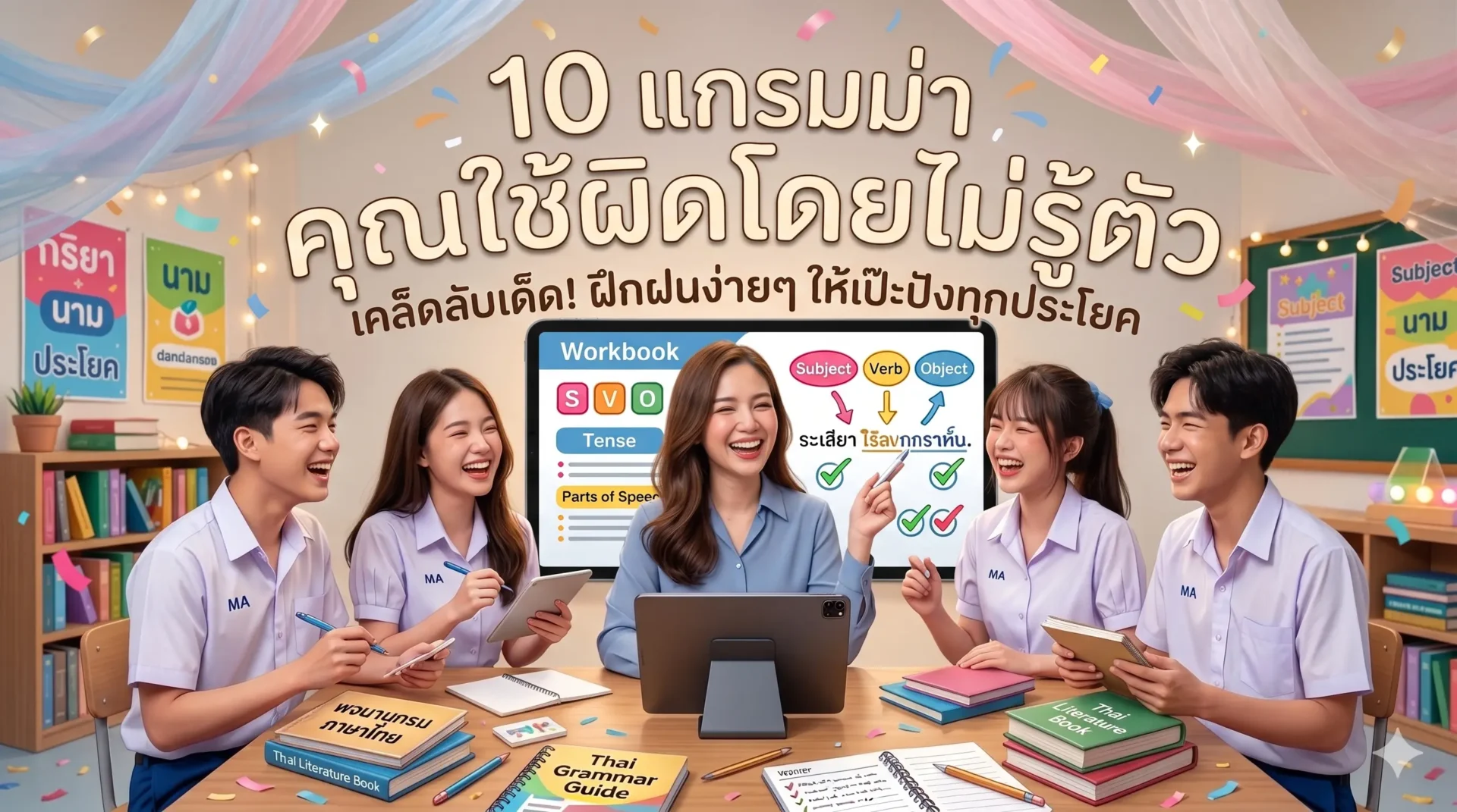 10 แกรมม่าที่คุณใช้ผิดโดยไม่รู้ตัว (และวิธีแก้แบบเข้าใจง่าย)